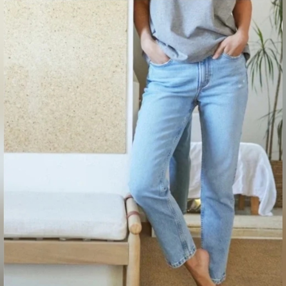 OUTERKNOWN S.E.A. The Liberty Straight Women's Jeans In Light Blue Size 28